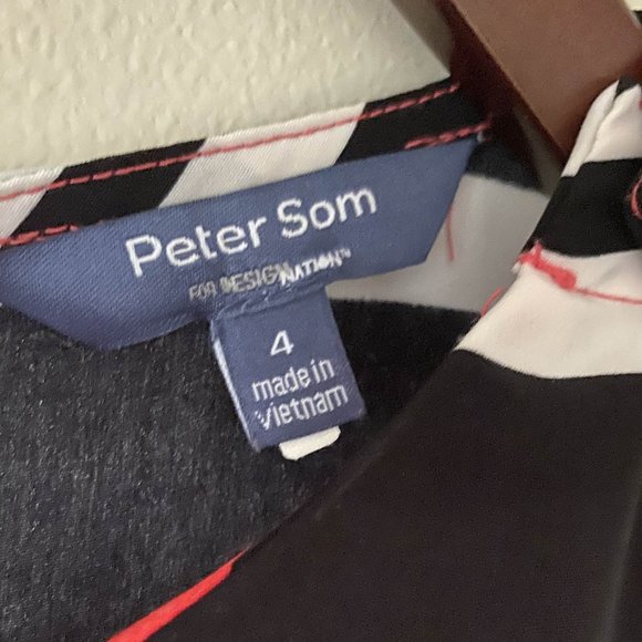 🎉HP🎉 PETER SOM SLEEVELESS STRIPED ROMPER SZ 4 - Picture 5 of 9
